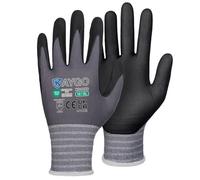 KAYGO Micro Foam Nitrile Coated Work Gloves 12 Pairs, Nylon Liner, Breathable and Flexible, Light Oil Grip, for Warehouse, Construction, DIY, Auto Repair, KG18N (X-Large, Grey)