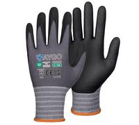 KAYGO Safety Work Gloves MicroFoam Nitrile Coated 3 Pairs, KG18NB