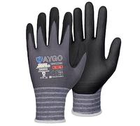 KAYGO Safety Work Gloves MicroFoam Nitrile Coated 3 Pairs, KG18NB