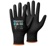 KAYGO Safety Work Gloves MicroFoam Nitrile Coated 3 Pairs, KG18NH