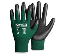 KAYGO Safety Work Gloves Nitrile Coated, Good Grip and Dexterity, KG12NDG