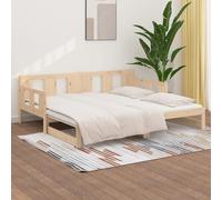 kayin pine wood pull-out single day bed in natural