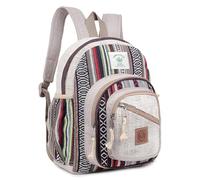 KayJayStyles Side Zipper Backpack Handmade Himalayan Hemp Bohemain Travel, Hiking, Purse, Daypack1, M, Daypack Backpacks