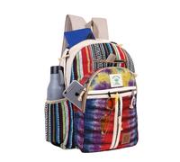 KayJayStyles Tie Dye Multi Pocket Backpack Handmade Himalayan Hemp Bohemain Travel, Hiking, Purse, Bkpk-5, L, Bohemain