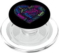 Kayla Heart Personalized Name Kayla Typography Word Art PopSockets PopGrip for MagSafe