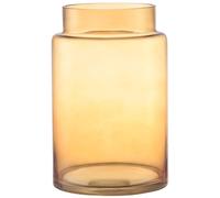 KAYLETIN Grand vase en verre, vase en verre Ambre pour fleurs, grands vases à fleurs pour bouquet, grands vases à large ouverture pour la maison, mariage, salon, décoration de bureau, 23 cm