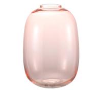 KAYLETIN Pink Glass Vase, Tall Glass Vase for Flowers, Modern Pink Vases for Bouquet, Large Flower Vases for Living Room, Dining Room, Bedroom, Shelf, Wedding, Office, Coffee Table, 25CM