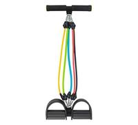 KAYLRE Pedal Exerciser 5 Tubes Fitness Tension Rope Professional Durable Foot Pedal Exercise Pull Resistance Bands Trainer Abdomen Training Device Foot Pedal Exerciser (Size : 5 tubes)