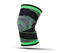 KAYLRE Warm Knee Pads Knee Pads Braces Women Men Sports Support Arthritic Joints Protector Fitness Compression Sleeve Protectors Guard For Basketball Knee Pads (Color : Green, Size : XL)