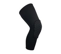 KAYLRE Warm Knee Pads Women Men Teens Long Sleeve Knee Pads Honeycomb Crashproof Cycling Leg Warm Kneepads Protective Brace Shin Guard breathable Knee Pads (Color : Noir, Size : XL)