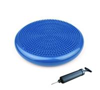 KAYLRE Yoga Ball Yoga Balance Ball 33cm Fitness Massage Board Pad Stable Disk Swing Pad Ankle Knee Board Pad Ball Belt Pump Yoga Exercise Ball (Size : Blue)