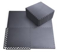 Kayman 28 Pack Gym Floor Nonslip Mats, EVA Foam Exercise Tiles (60 X 60cm) in Grey | Size: 60 X 60 cm Kayman Grey 60 X 60 cm