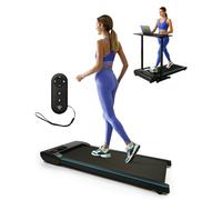 Kayman 3-in-1 Walking Pad Treadmill - Under Desk Electric Treadmill, Space-Saving, 120kg Capacity, 1-6km/h, Running, Walking & Working Modes, 2-Level Manual Incline, LED Display, Remote,900×400mm Belt
