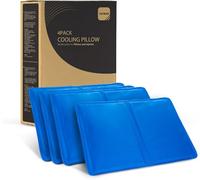 KAYMAN 4 x Reusable Cooling Gel Pads | Multifunction Gel Cushion Pillows for Absorbs, Dissipates Heat, and Sports Injuries | Improves Sleep Quality and Reducing Night Sweats - 30x40cm Jelly Inlays
