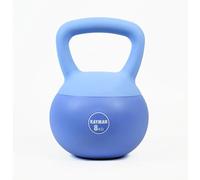 Kayman 8kg Soft Kettlebell for Home Gym - PVC Coated Weight - Floor Safe Flat Base - Ergonomic Non-Slip Handle - Strength Training, CrossFit, HIIT, Core Workout - Durable Fitness Equipment