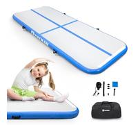 Kayman Gymnastics Tumbling Mat 300x100x10cm PVC Material, Includes Pump, Repair Kit & Storage Bag, Ideal for Gymnastics, Tumbling, Cheerleading (Blue)