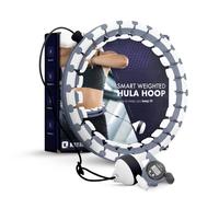 KAYMAN Smart Hula Hoop with Digital Display, Adjustable Hula Rings with 24 Detachable Knots, Weighted Ball with 360 Degrees Spinning, Exercise, Fitness, Massage, Weight Loss, Gymnastic & Home Workout