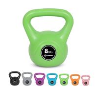 Kayman Kettlebell Ergonomic Handle Flat Bottom Gym Weight in Green | Size: Medium Kayman Green Medium