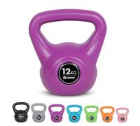 Kayman KettlebellSet, 4, 6, 8, 12, 16 & 20KG Ergonomic Handle & Flat Bottom for Stability, Home Gym Weight for Strength Training Cardio & Fitness Workouts, Durable Kettle Bells (12 Kg)