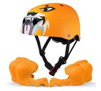 KAYMAN Kids Bike Helmet age 3 to 12, Adjustable Safety Gear for Boys and Girls, Suited to Scooter, Cycling, Skateboard & Roller Skating - Protection for Boys & Girls