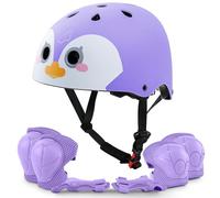 KAYMAN Kids Bike Helmet Set, Adjustable, Ages 3-12, Knee Elbow & Wrist Pads | 7-in-1 protective set, ABS shell & EPS foam, breathable lining, safety gear for scooter, cycling, skateboard, skating