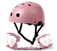 KAYMAN Kids Bike Helmet Set, Adjustable, Ages 3-12, Knee Elbow & Wrist Pads | 7-in-1 protective set, ABS shell & EPS foam, breathable lining, safety gear for scooter, cycling, skateboard, skating
