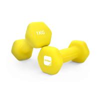 KAYMAN Neoprene Dumbbells with Free Poster - Weight Set for Home Gym | Fitness Training Equipment | Anti-Slip Grip Material | Comes with Workout Guide | Pair of 1kg 2kg 3kg 4kg 5kg 6kg 8kg 10kg (1)