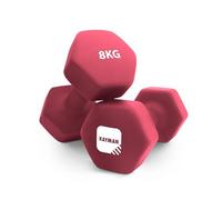 KAYMAN Neoprene Dumbbells Pair with Anti-Slip Grip,Hex Edges,Water-Resistant Surface & Workout Poster-Weight Set for Home, Gym & Fitness (1kg 1.5kg 2kg 3kg 4kg 5kg 6kg 7kg 8kg 9kg 10kg 12kg)