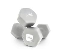 KAYMAN Neoprene Dumbbells Pair with Anti-Slip Grip,Hex Edges,Water-Resistant Surface & Workout Poster-Weight Set for Home, Gym & Fitness (1kg 1.5kg 2kg 3kg 4kg 5kg 6kg 7kg 8kg 9kg 10kg 12kg)