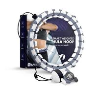KAYMAN Smart Hula Hoop with Digital Display, Adjustable Hula Rings with 24 Detachable Knots, Weighted Ball with 360 Degrees Spinning, Exercise, Fitness, Massage, Weight Loss, Gymnastic & Home Workout