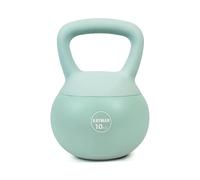 Kayman 10kg Soft Kettlebell for Home Gym - PVC Coated Weight - Floor Safe Flat Base - Ergonomic Non-Slip Handle - Strength Training, CrossFit, HIIT, Core Workout - Durable Fitness Equipment
