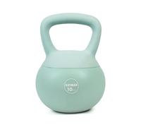Kayman Soft Kettlebell For Home Gym Pvc Coated Weight Floor Safe Flat Base Ergonomic Non-Slip Handle Strength (10 Kg)