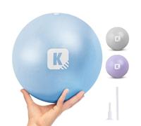 KAYMAN Soft Pilates Ball 25cm, Anti-Burst Yoga Balls for Core Strength, Fitness & Physical Therapy, Core Balance, Lightweight Physio, Portable & Small Exercise Ball for Home, Gym or Travel