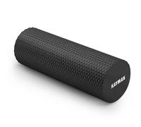 KAYMAN Sports Foam Roller Sports Recovery, Deep Tissue Muscle Tension Relief & Circulation Increase Portable & Lightweight Self Massager for Back, Legs, Gym, Pilates & Yoga EVA 44.5 x 15cm (Black)