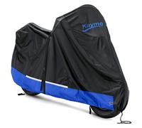 Kayme 300D Motorcycle Cover Waterproof Outdoor, All Season Rain Dust Resistant Motorbike Protective Tarp with Lock Hole, Universal Fit 50CC, 125CC, 150CC Scooter, Moped and Dirt Bike, Length 218CM