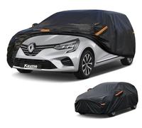 Kayme Hatchback Car Cover Waterproof Breathable, Full Car Cover Sun Dust Protection Outdoor, Fit for Renault Clio, Ford Fiesta, MINI Cooper, Audi A1, Corsa etc.View Vehicle Size Chart A2, Black