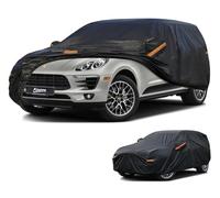 Kayme SUV Car Cover Waterproof Breathable, 4x4 Car Cover Sun Dust Protection Outdoor, Fit for Porsche Cayenne, Land Range Rover, Grand Cherokee, BMW X5, Lexus RX etc.View Vehicle Size Chart A13, Black