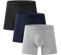 Kaymila Boxer Briefs, Elitevienna Mens Incontinence Underwear, Ultra-Absorbent Incontinence Boxer Briefs (3pcs-c,L)