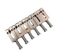 Kaynes 6PCS 10.5MM Guitar Bridge Roller Saddles - Brass Tremolo Bridges Saddle With Steel Roller For Fender Telecaster Tele Stratocaster Strat ST TL Style Electric Guitar (10.5 Roller BR)