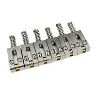 Kaynes 6PCS Guitar Bridge Roller Saddles - Stainless Steel Tremolo Bridges Saddle for Fender Telecaster Tele Stratocaster Strat ST TL Style Electric Guitar Replacement (10.8mm)