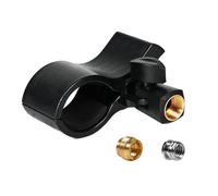 KayNicam 1 Pcs Microphone Clip, Adjustable Mic Holder for Microphones with Outer Diameter Between 32mm and 60mm, with 5/8" Male to 3/8" Female Screw Adapter.Microphone mounting clip. SM58 pga48 e835