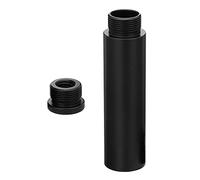 KAYNO 1Pc Black Mic Stand Extension Tube Microphone Extension Pipe Aluminium Alloy Stand Extenders Screw Boom Tubes Microphone Extension Rod for Desk Stand Arm Stand Microphone Stands(5/8 Inch)