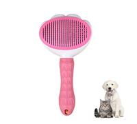 KAYNO Cat Brush with Release Button,Brush Or Comb with Stainless Steel Serrated Teeth for Indoor Long and Short Haired Cats, Dogs, Pets to Remove Tangled, Loose Hair, Grooming Cleaning Brush.