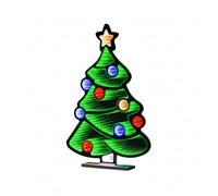 KAYNUR Gingerbread Man Christmas Light, 28 x 40 cm Double-Sided Infinity Mirror LED Decoration, Multicolour Indoor Display with Low Voltage Transformer & 3 m Lead Wire (Infinity Tree Light)