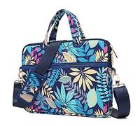 kayond Forest Series Patten Canvas Laptop Shoulder Messenger Bag Case Sleeve for 15-15.6 Inch Laptop and Macbook Pro 15.4 (15-15.6 inch, Forest Series Blue)