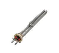 KAYOUDE 1 Inch BSP/DN25 Copper Thread Solar Water Heater Element, 110V/220V/380V, Electric Heating Tube with Probe Hole 1KW/2KW/3KW/4KW(220V,2KW 210mm)