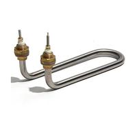 KAYOUDE 1KW/1.5KW/2KW/3KW Bend Single U Water Heating Element 10mm Tube Heaters Copper M18 Thread Heater for Home Appliances Parts(M18 Thread-380V,230mm 3KW)