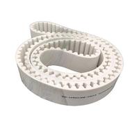 KAYOUDE HTD 14M White PU Closed Loop Timing Belt, Perimeter 1848-2338mm Width 50/60mm Polyurethane Gear Synchronous 1pc(HTD 14M-1974mm,60mm)