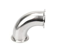 KAYOUDE TRI CLAMP 1/2'' 3/4'' 1'' 1.5'' 2'' 2. 3'' 4'' SS304 316L Sanitary 90 Degree Ferrule Elbow Pipe Fitting 1PC(SS 316,108mm x Ferrule 119)