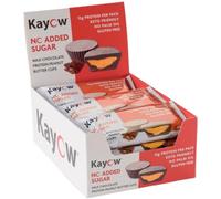 KAYOW No Added Sugar Milk Chocolate Peanut Butter Cups 12 x Packs of 2 x 22g High Protein Cups | 13g Protein Per Pack | No Added Sugar | Gluten Free Low Carb Keto Snacks